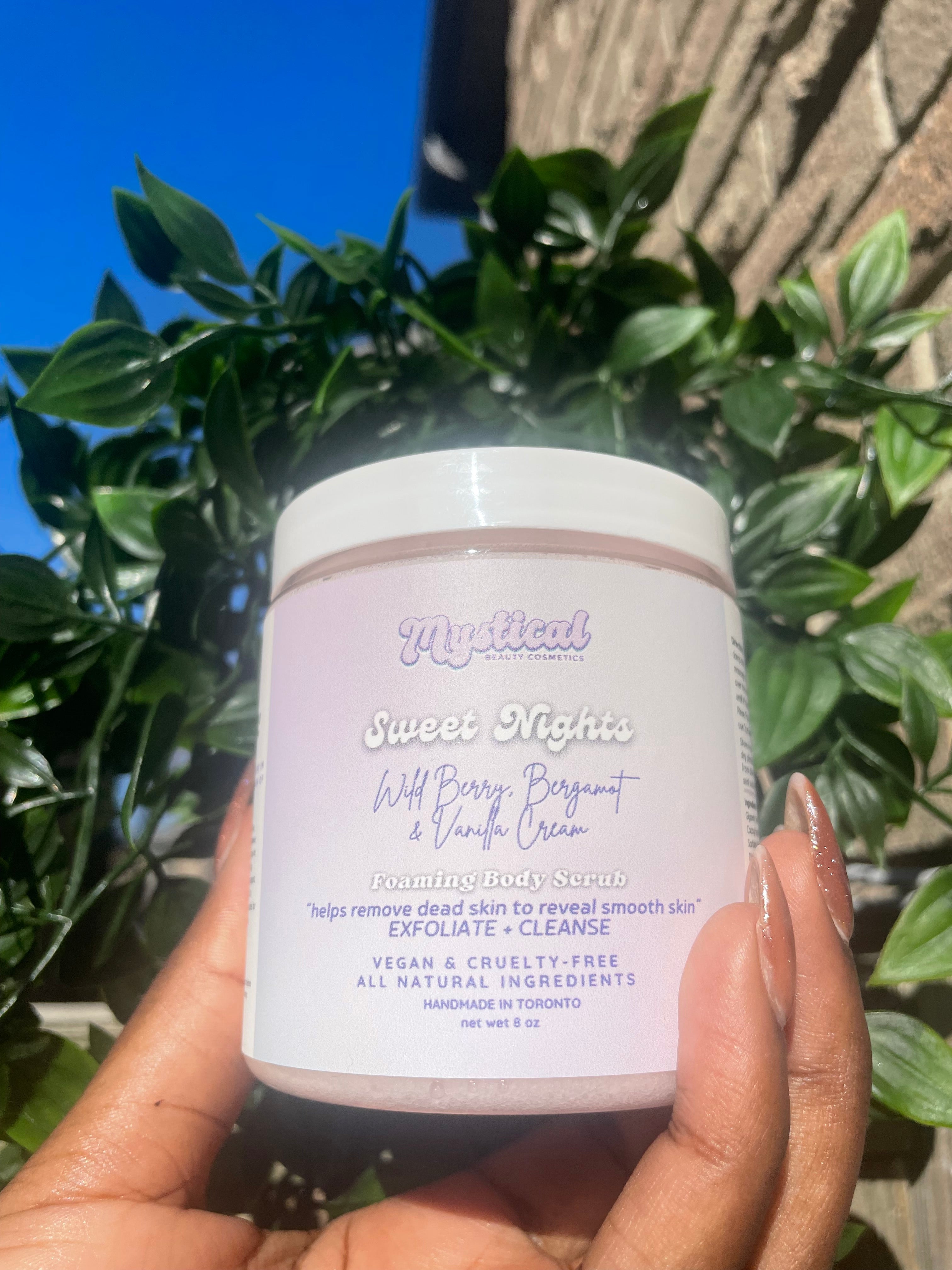 “Sweet Nights” Foaming Body Scrub