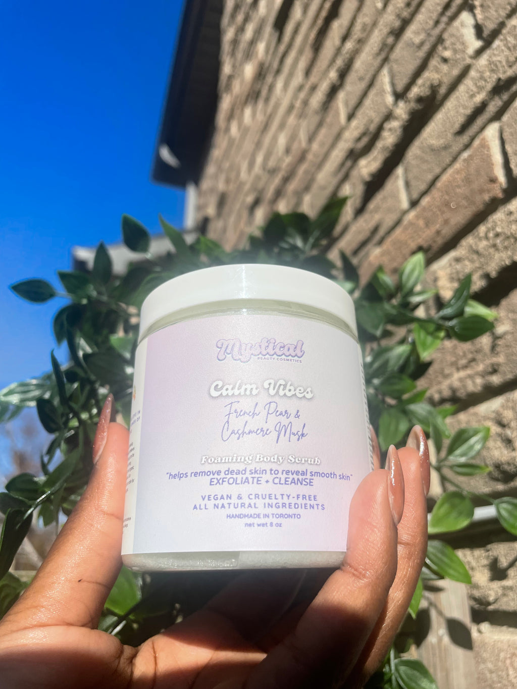 “Calm Vibes” Foaming Body Scrub